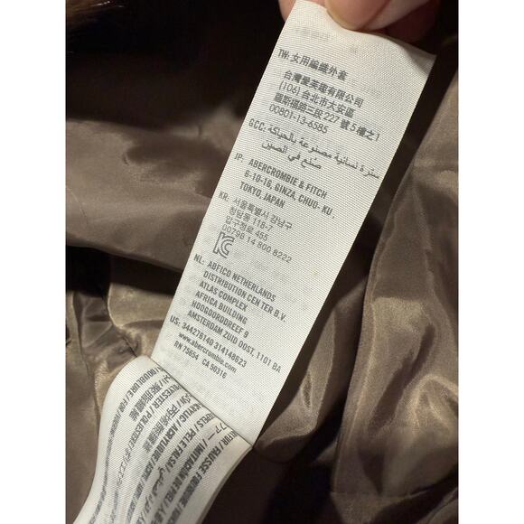 NWT Hollister Y2K Faux Fur Jacket Open Front Crop Womens M Brown Bomber Mob Wife - Picture 10 of 10